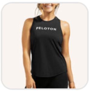Peloton Distance Shirttail Tank, Black